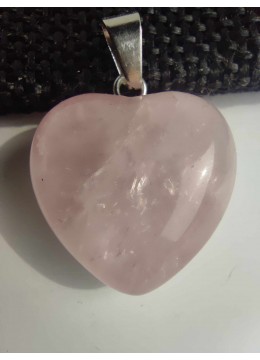 Талисман за привличане на любов - сърце Розов кварц размер XL